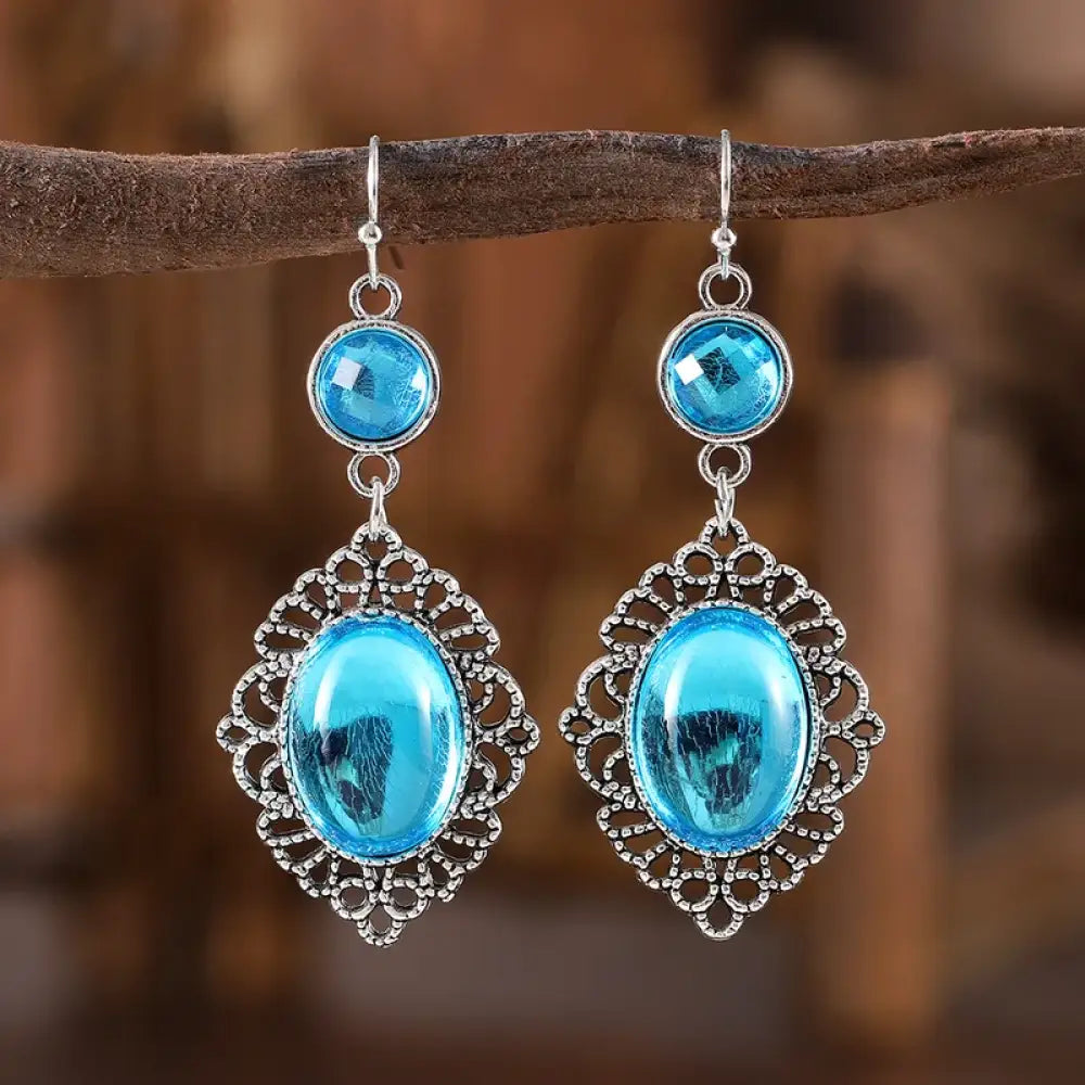 Add That Sparkle – Blue Earrings