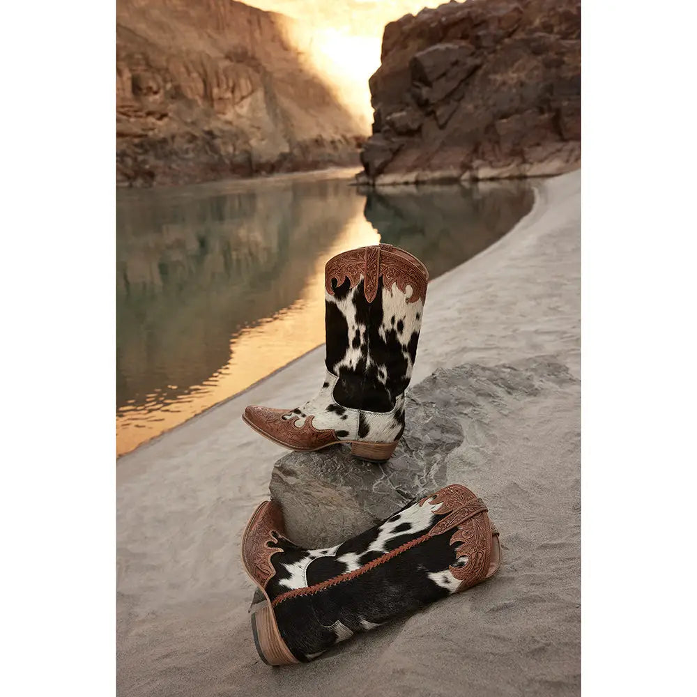 Adelaide Hair-On High Top Boots - SHOES