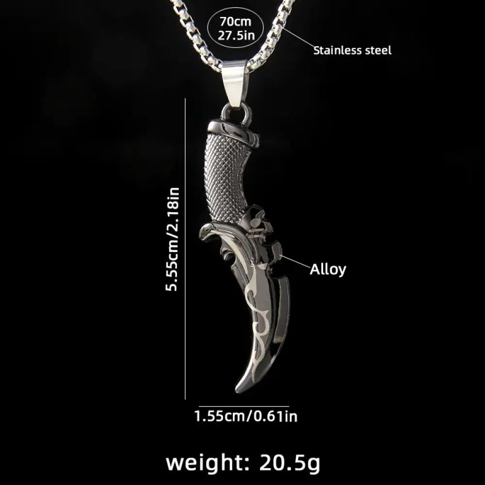 Against The Blade – Black Necklace