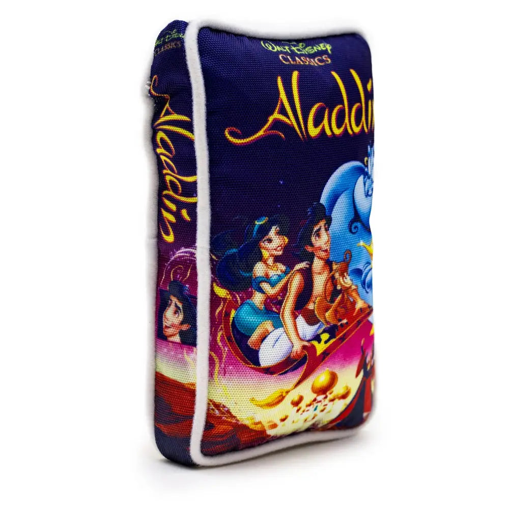 Dog Toy Squeaker Plush - Disney Aladdin VHS Tape Replica Dog Toy Squeaky Plush