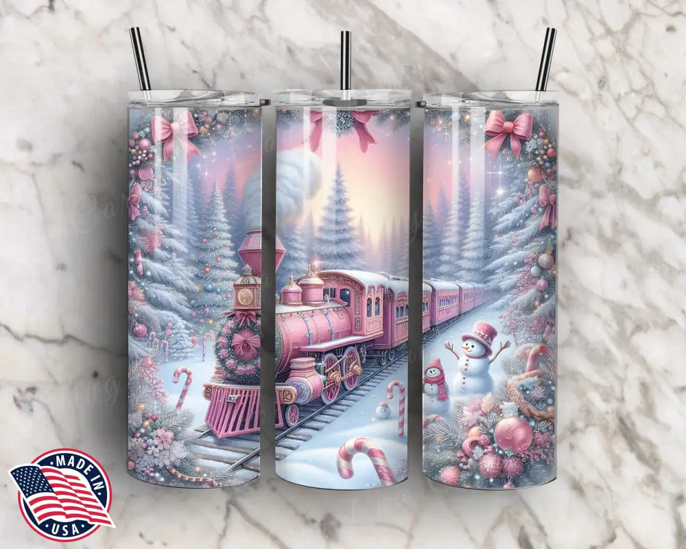 All Aboard - Pink Tumbler