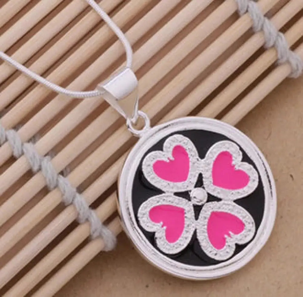 All Around My Heart Pink Necklace