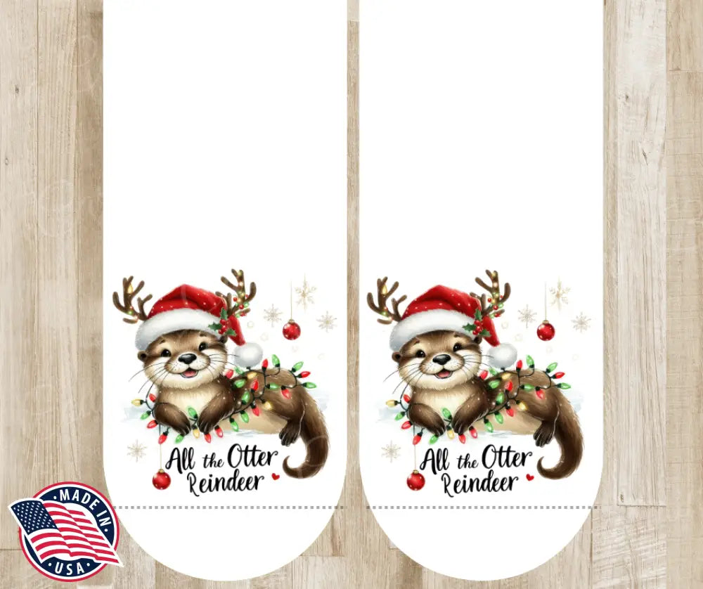 All the Otter Reindeer - Multi Socks