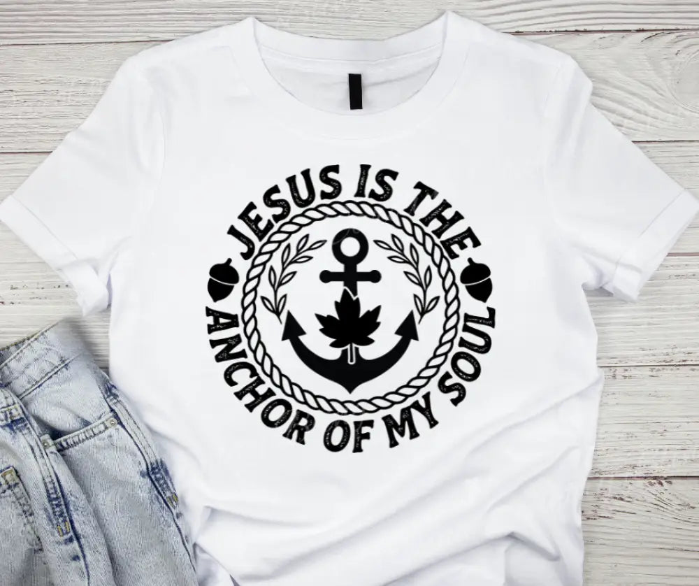 Anchor of My Soul Multi Small / Short / White Shirt Shirt