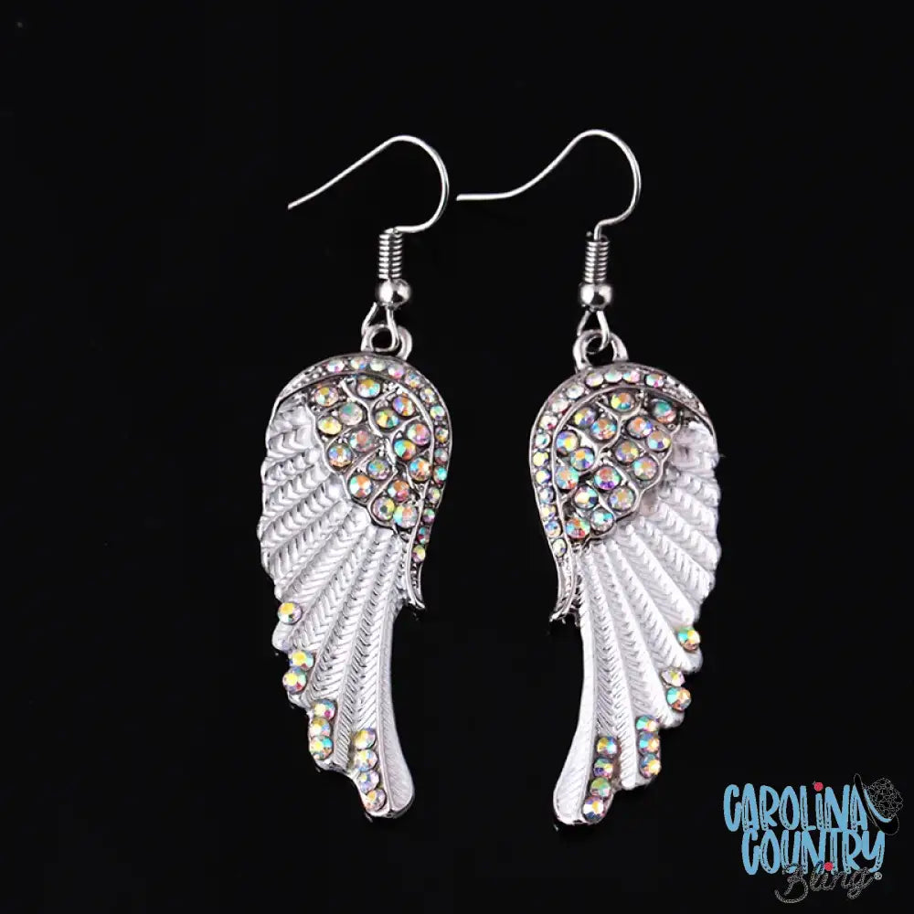 Angels Among Us – White Earrings