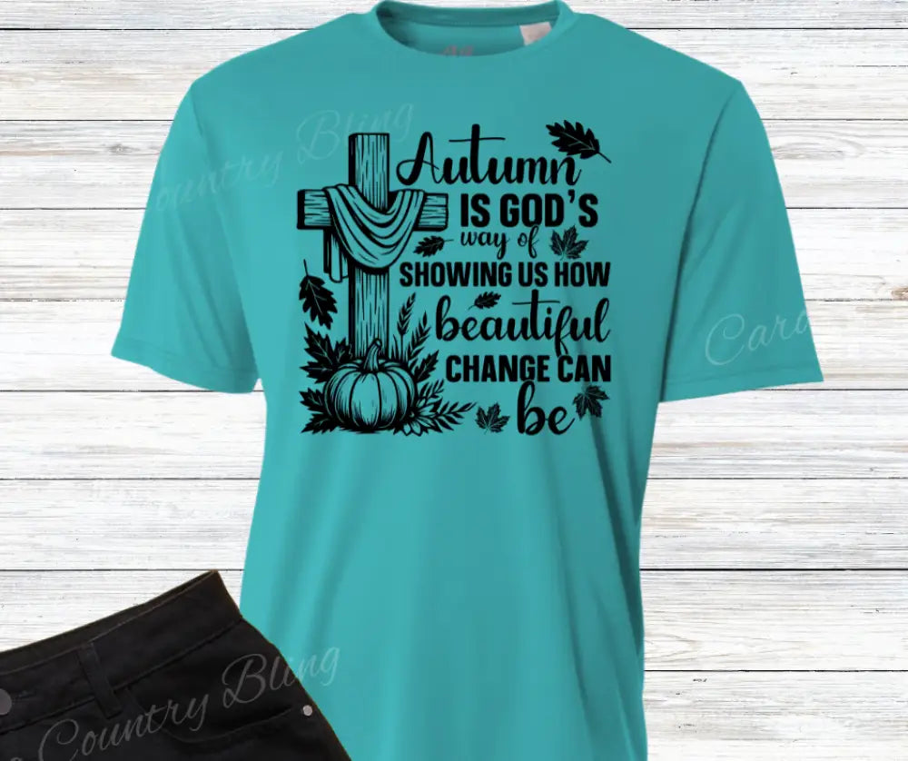 Autumn – Black Small / Short / Teal Shirt