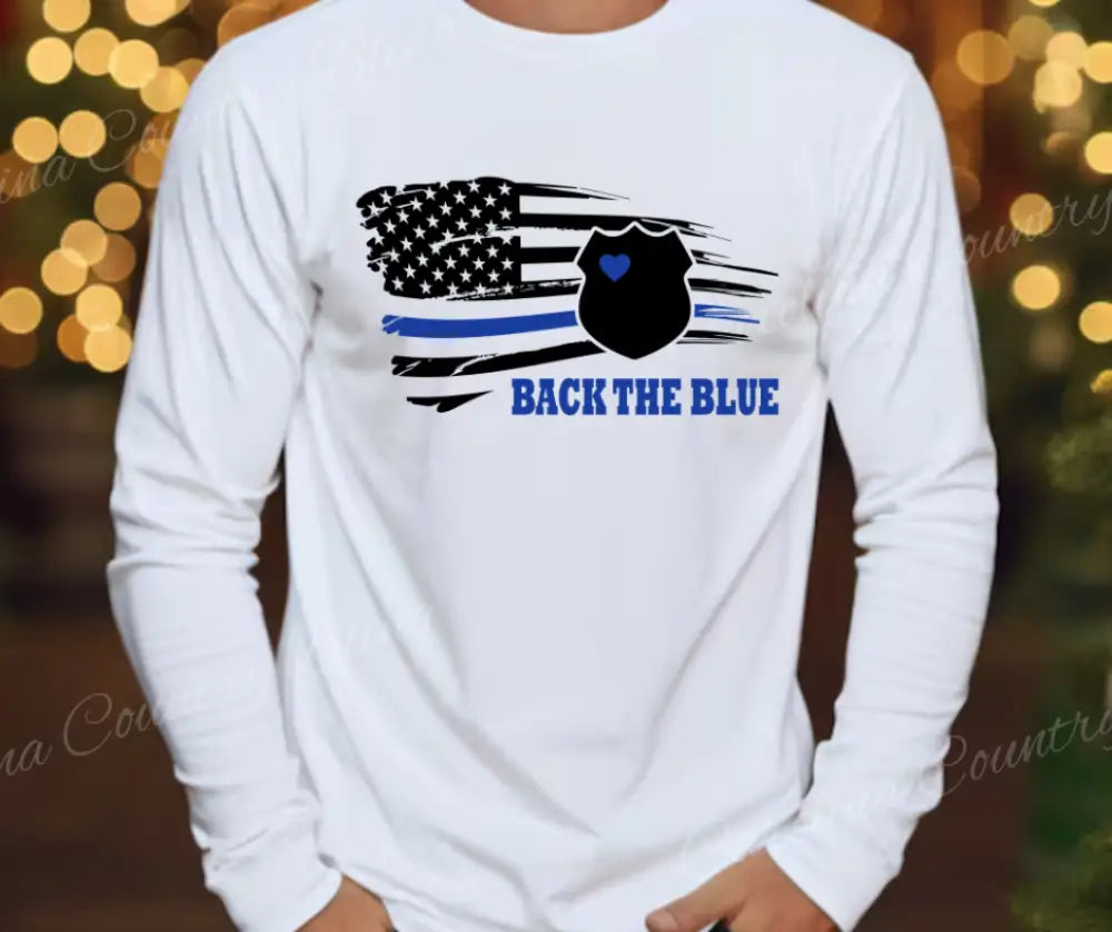Back the Blue – Blue Small / Long Shirt