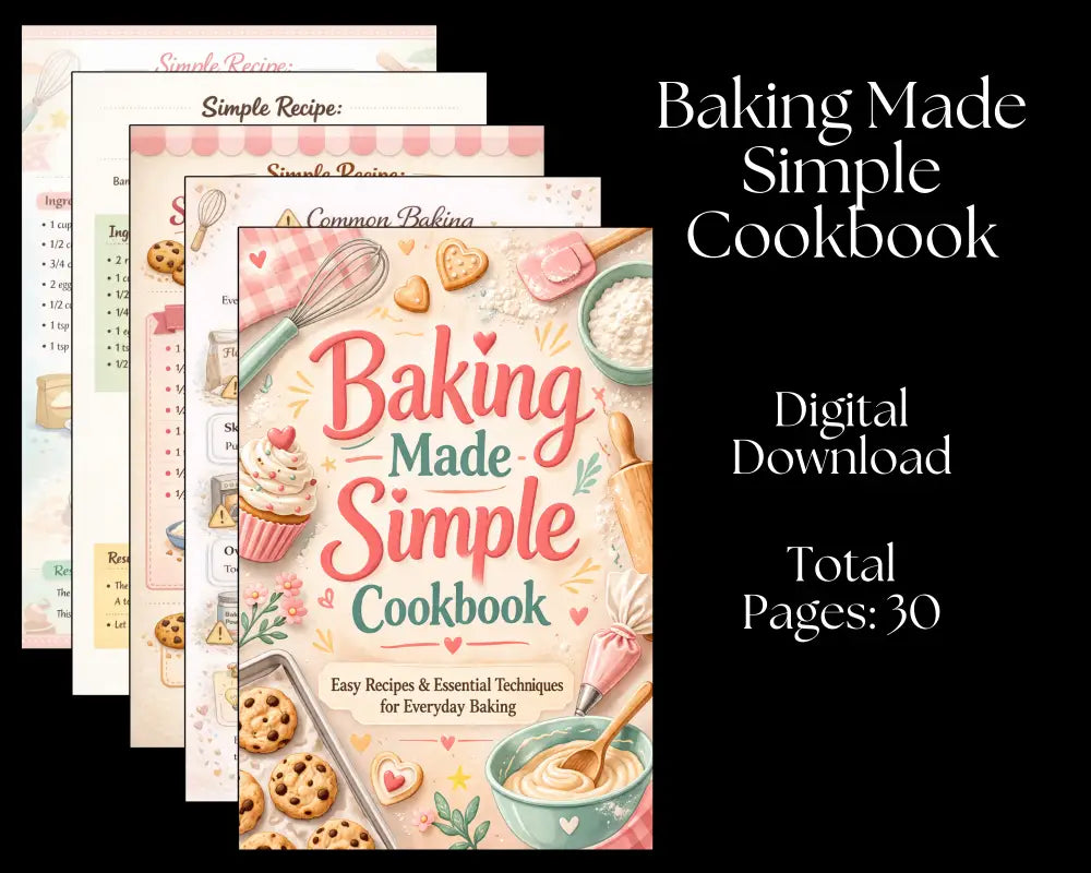 Baking Made Simple Cookbook - Digital Download