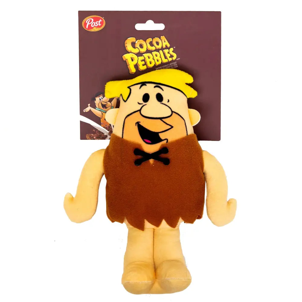 Dog Toy Squeaker Plush - Cocoa Pebbles The Flintstones Barney Rubble Full Body Pose Dog Toy Squeaky Plush