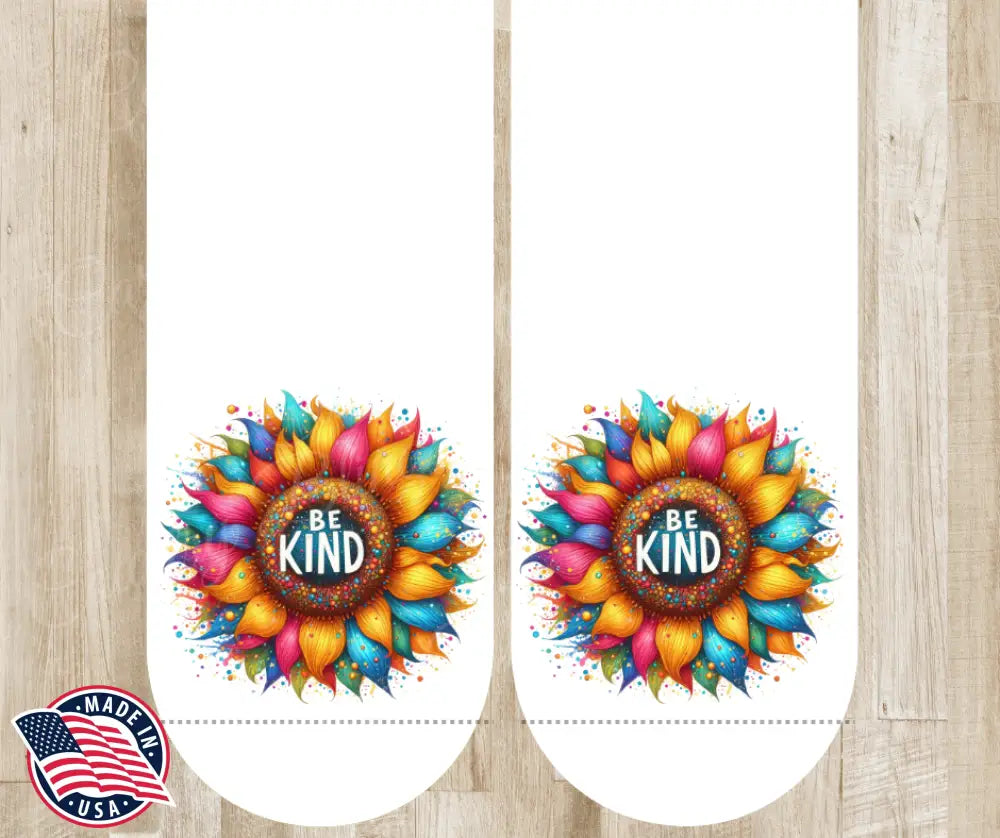 Be Kind – White Socks