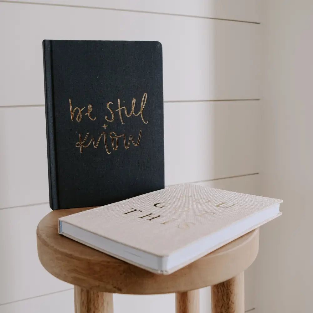 Be Still and Know Fabric Journal Notebooks