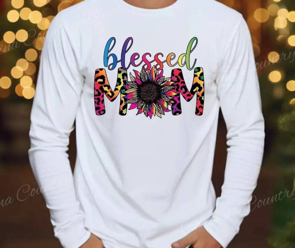 Blessed Mom – Multi Small / Long Shirt
