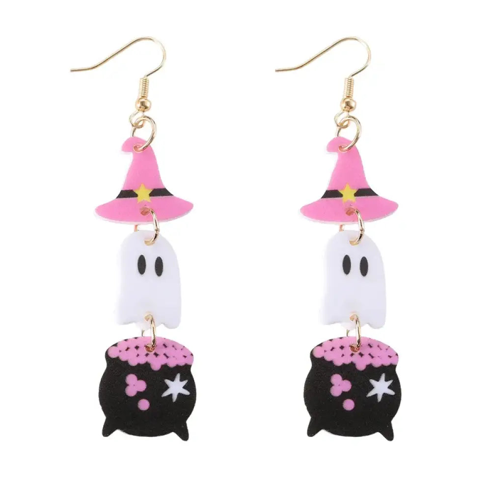 Boo Spell – Pink Earrings