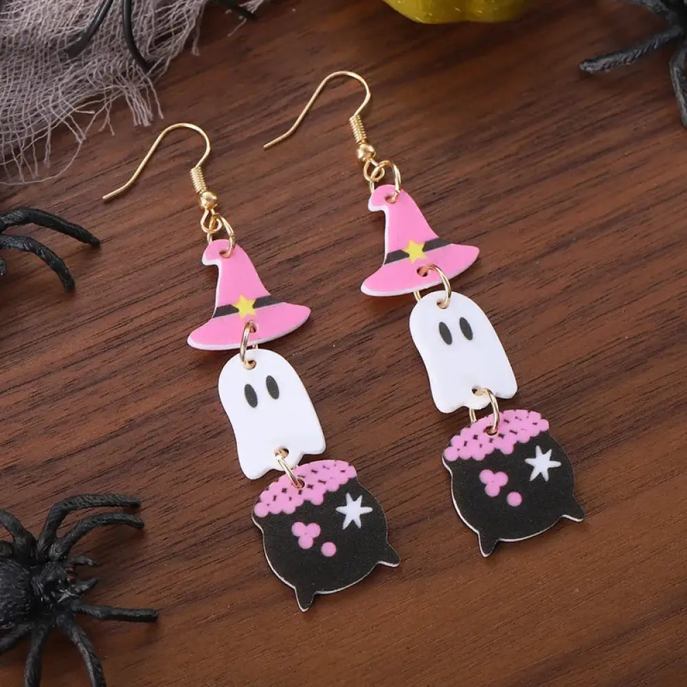 Boo Spell – Pink Earrings