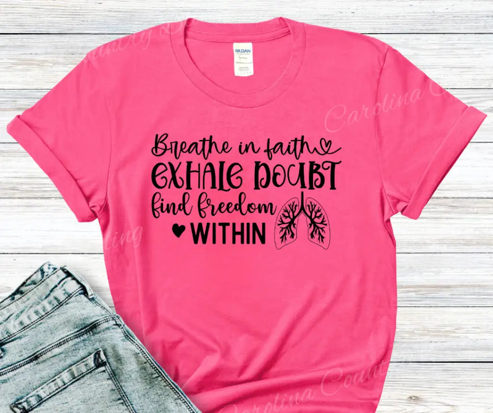 Breathe In Faith – Multi Small / Short / Pink Shirt