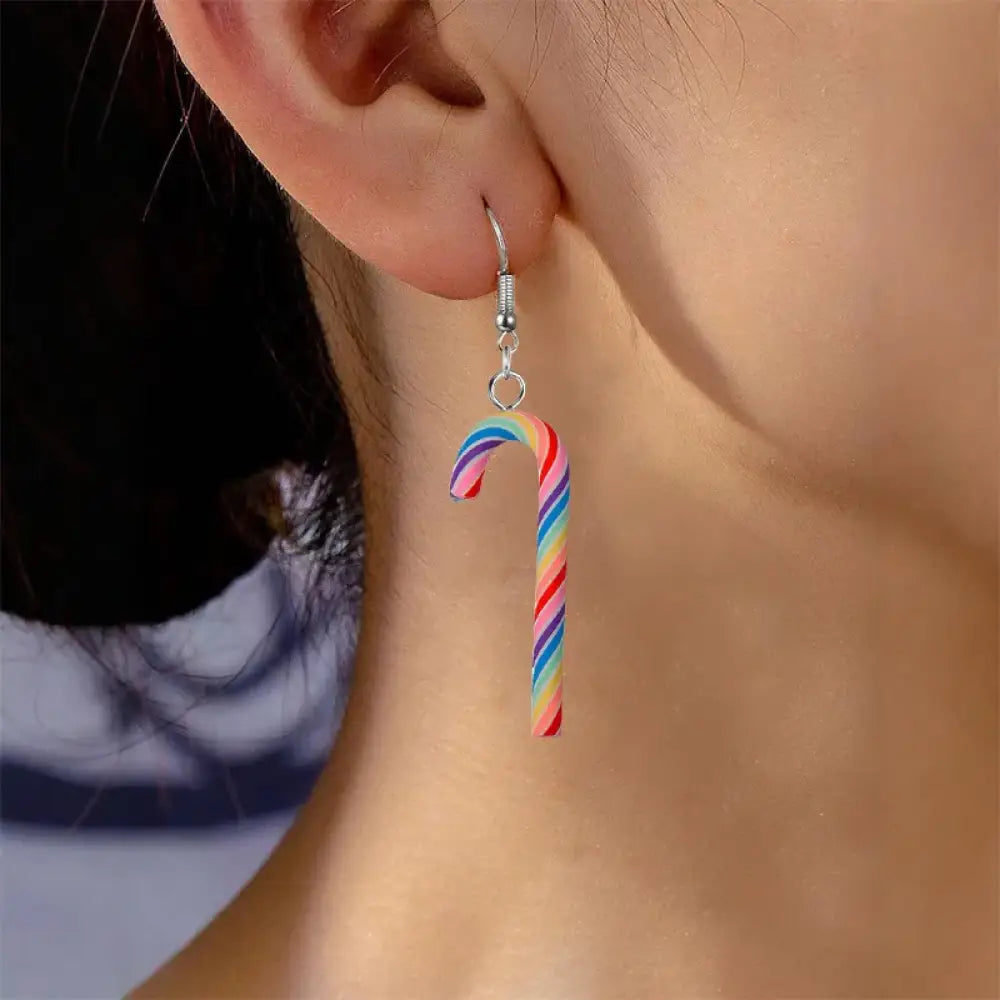 Candy Cane – Multi Earrings