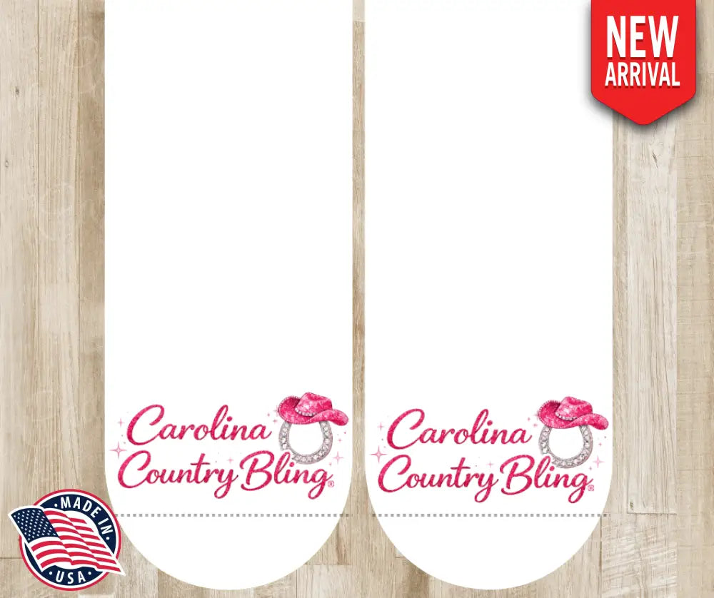 Carolina Country Bling - Pink Socks