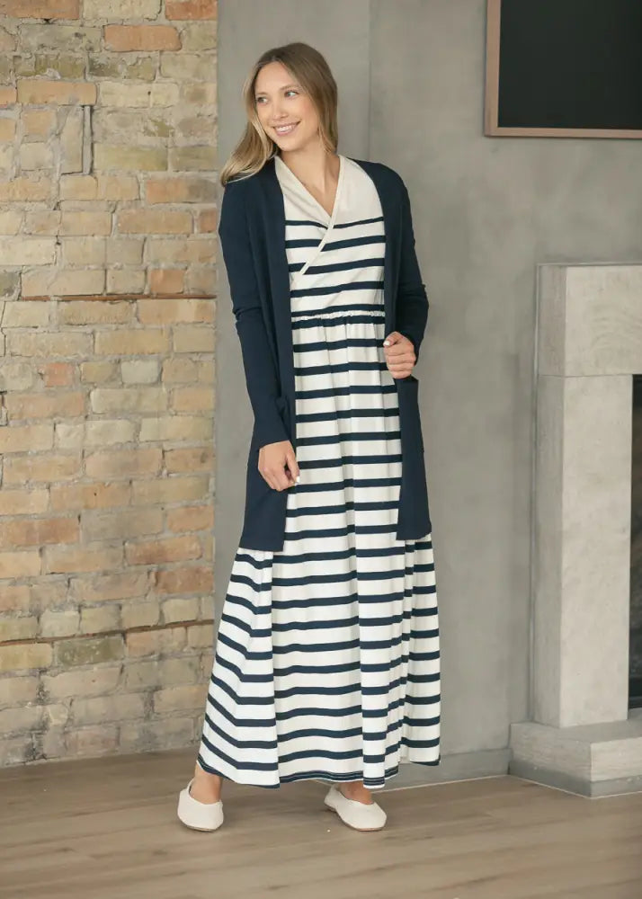 Celeste Striped Knit Maxi Dress - FINAL SALE - IC Dresses