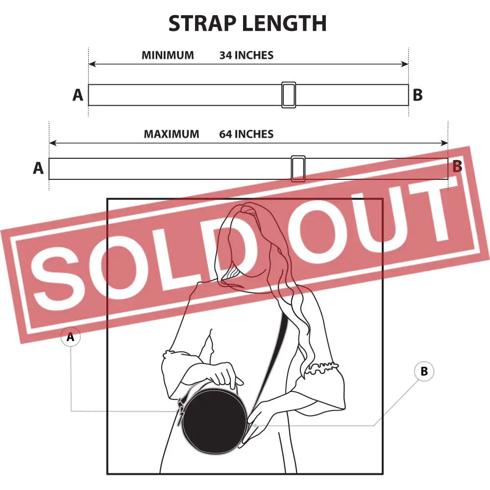 Peanuts Vegan Leather Round Crossbody Bag with Adjustable Straps Charlie Brown Smiling Face Character Close Up