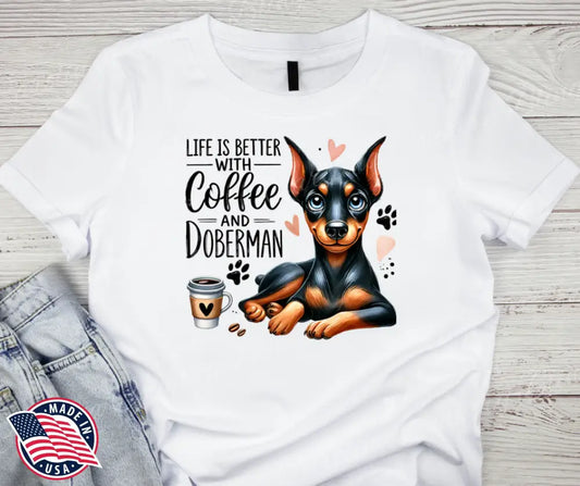 Coffee And Doberman – Multi Shirt