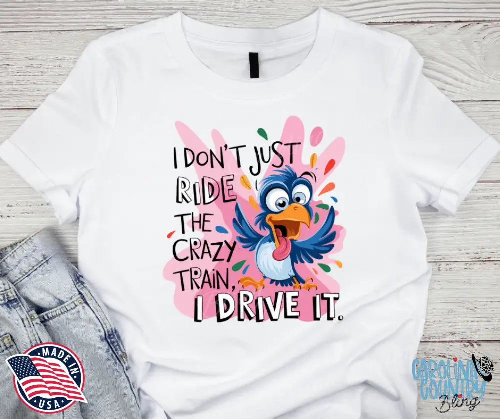 Crazy Train – White Small / Short Shirt