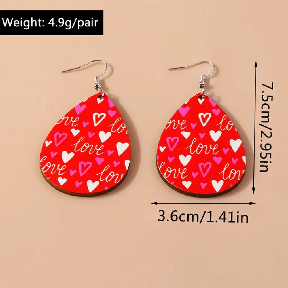 Dangle My Heart – Red Earrings