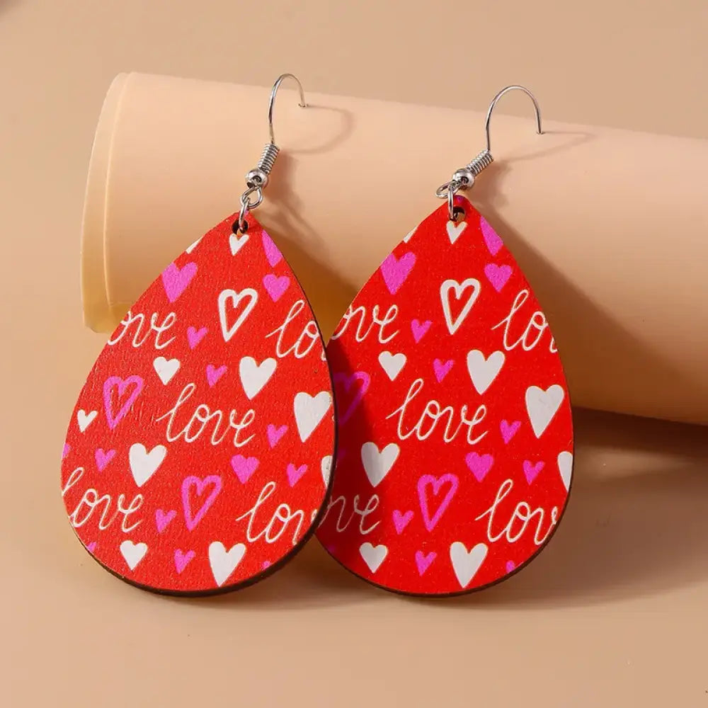 Dangle My Heart – Red Earrings