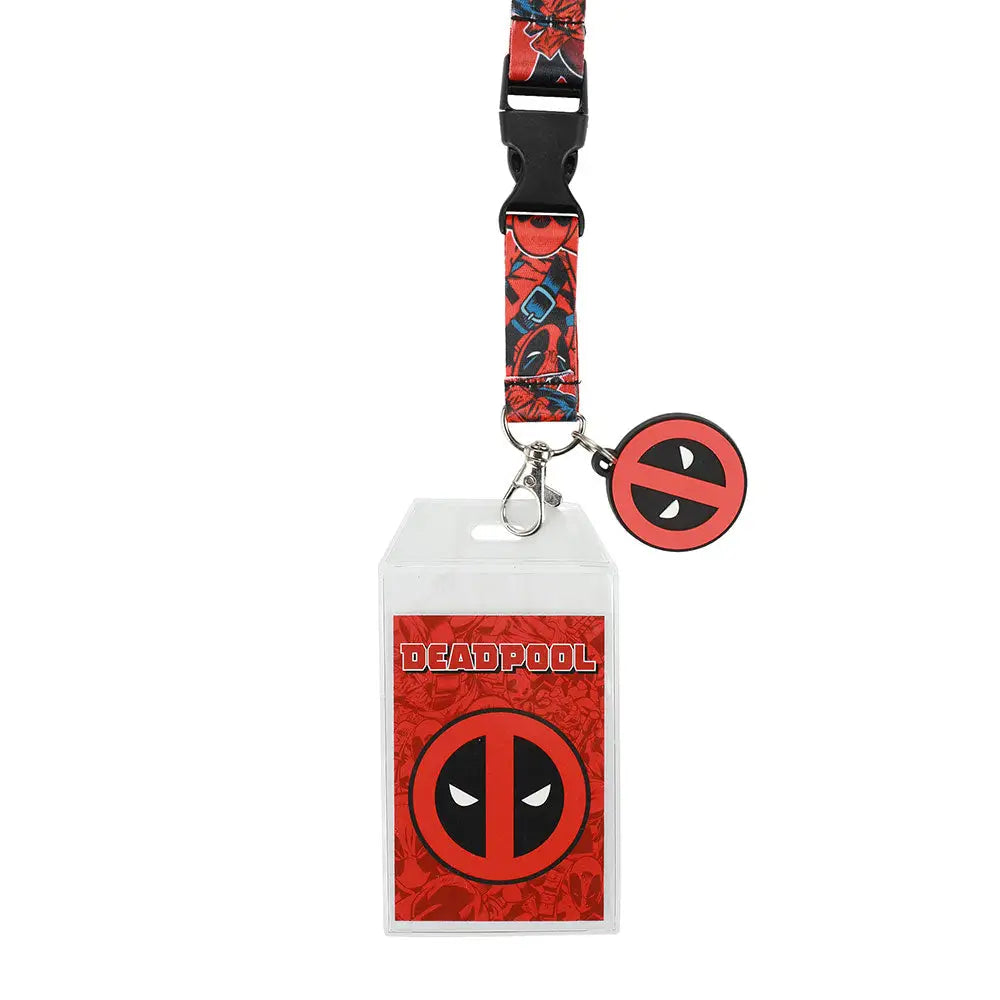 Deadpool Marvel Logo Breakaway Lanyard Lanyards