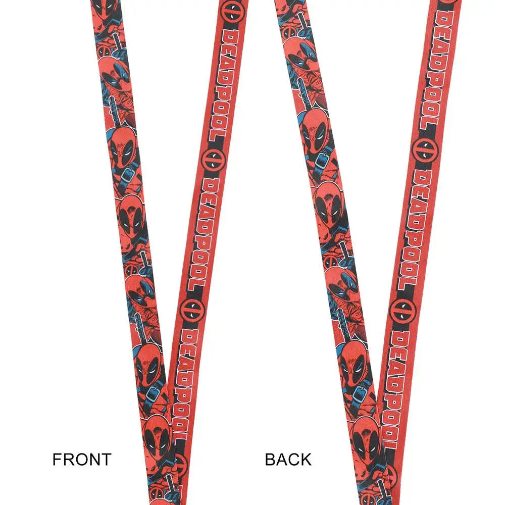 Deadpool Marvel Logo Breakaway Lanyard Lanyards