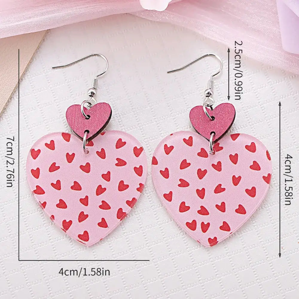 Double The Love – Pink Earrings