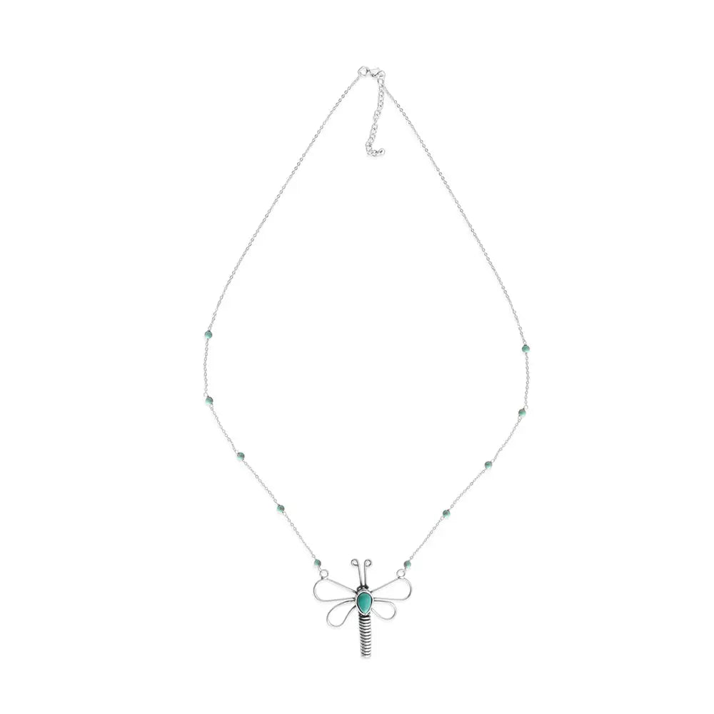 Dragonfly - Blue - White - Jewelry
