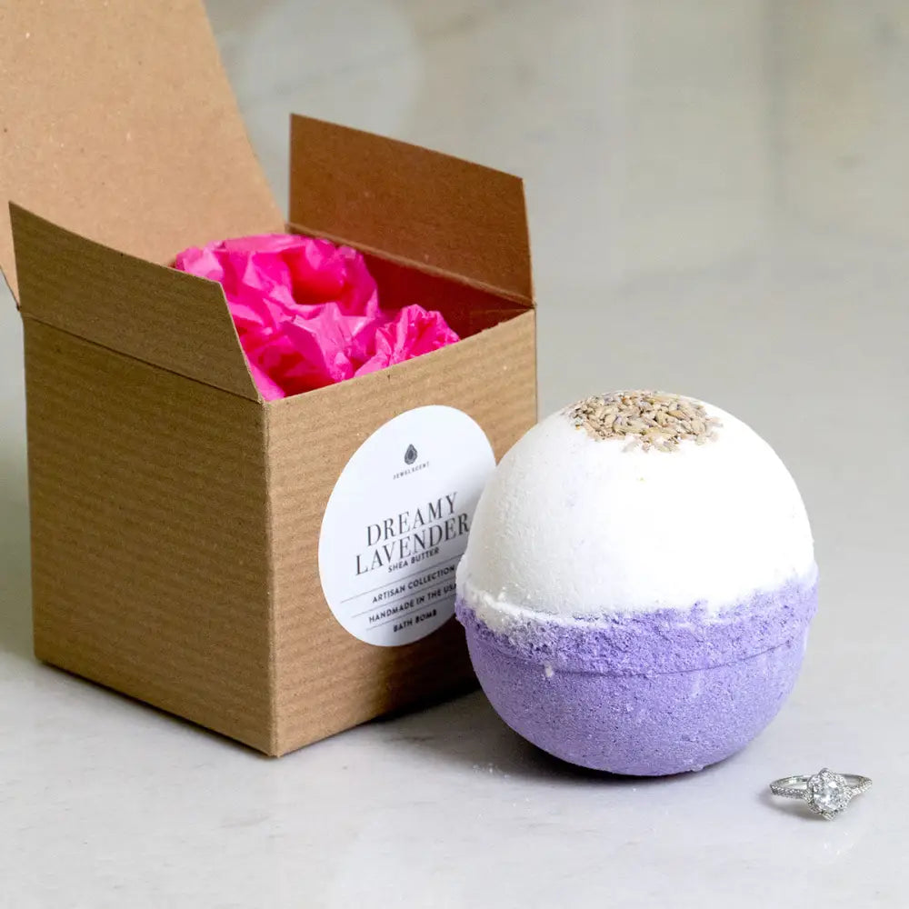 Dreamy Lavender 10oz Mystery Jewelry Bath Bomb - Bath Bomb