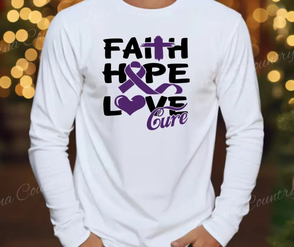 Faith Hope Love – White Small / Long Shirt