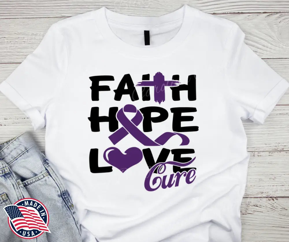 Faith Hope Love – White Small / Short Shirt