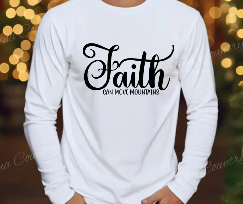 Faith – Multi Small / White Long Sleeve Shirt