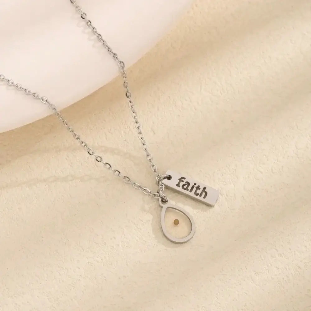 Faith Of A Mustard Seed – Silver Necklace