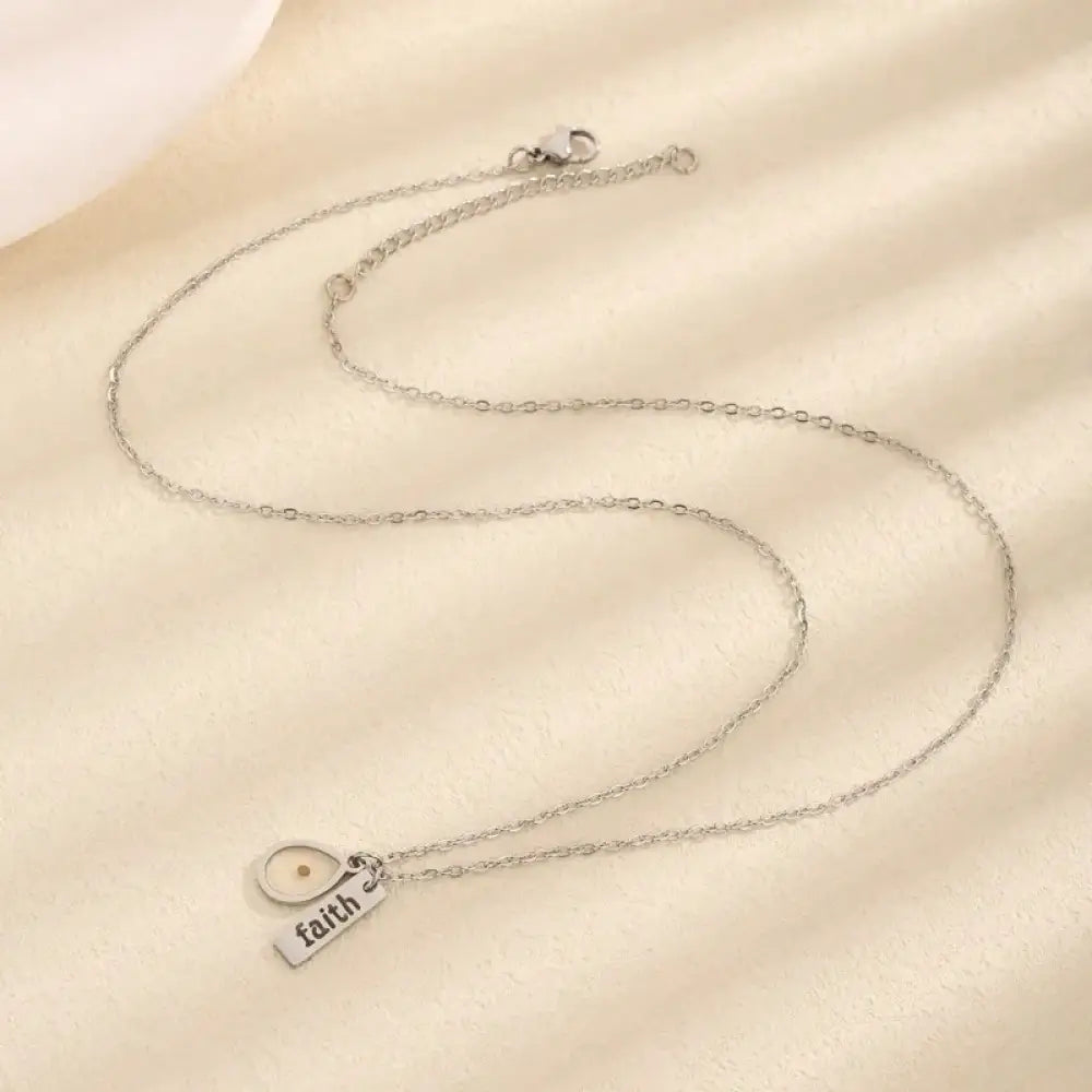 Faith Of A Mustard Seed – Silver Necklace