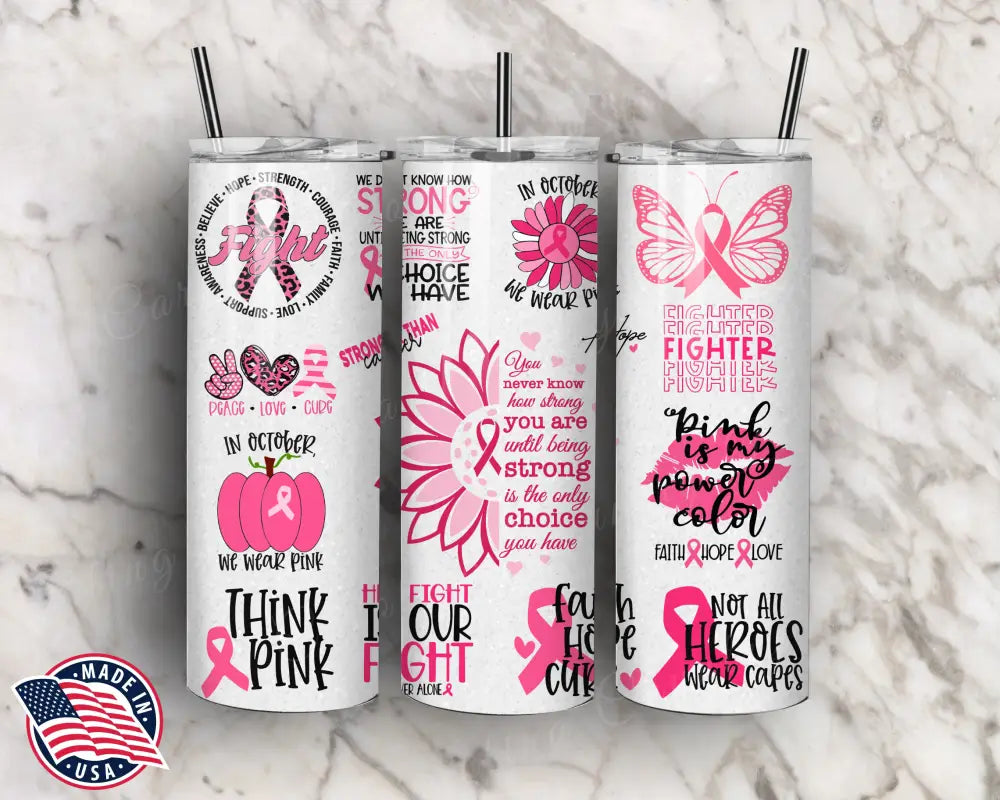 Fighter – Pink Tumbler