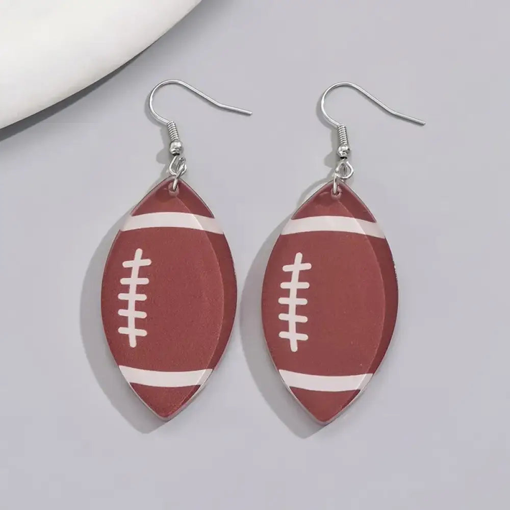 Football Season – Brown Earrings