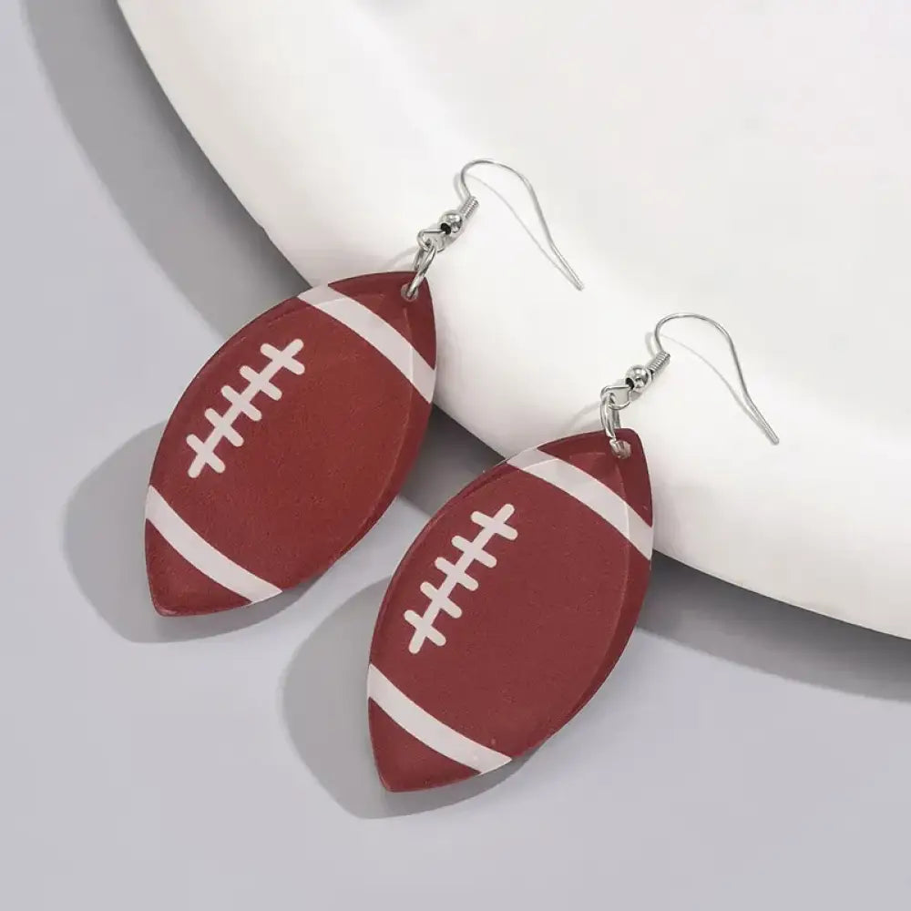 Football Season – Brown Earrings