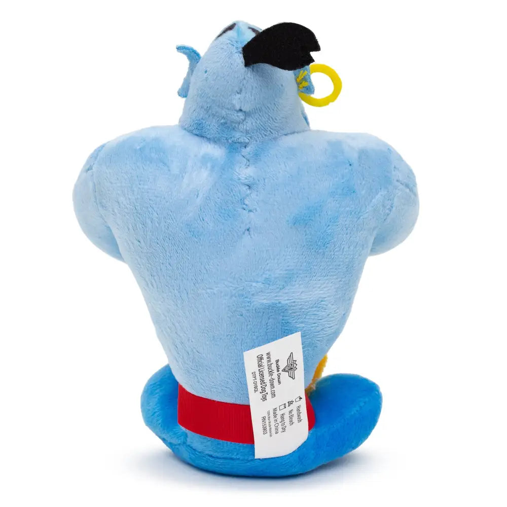 Dog Toy Squeaker Plush - Aladdin Genie Sitting Pose Dog Toy Squeaky Plush