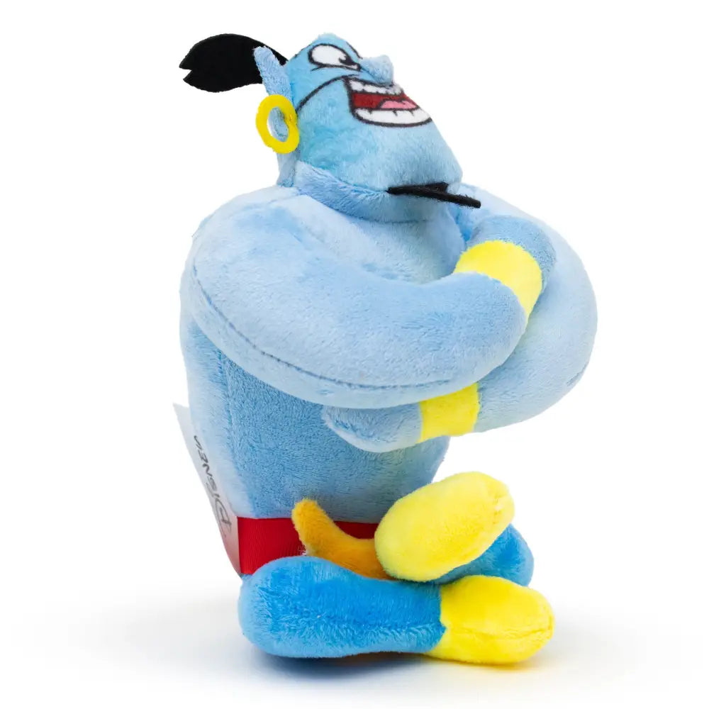 Dog Toy Squeaker Plush - Aladdin Genie Sitting Pose Dog Toy Squeaky Plush