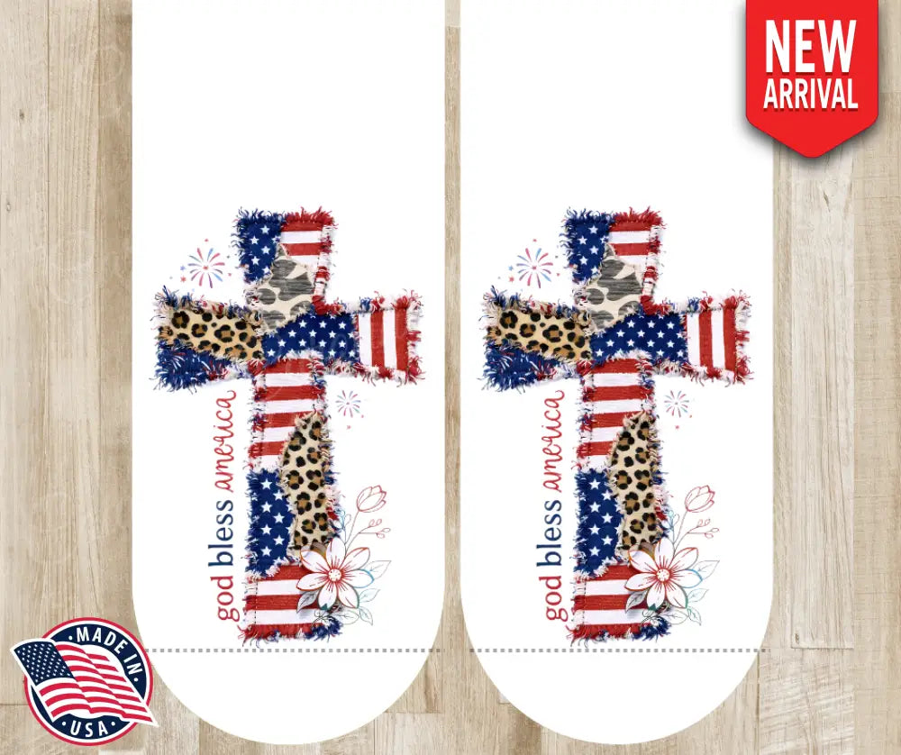 God Bless America - Multi - Socks