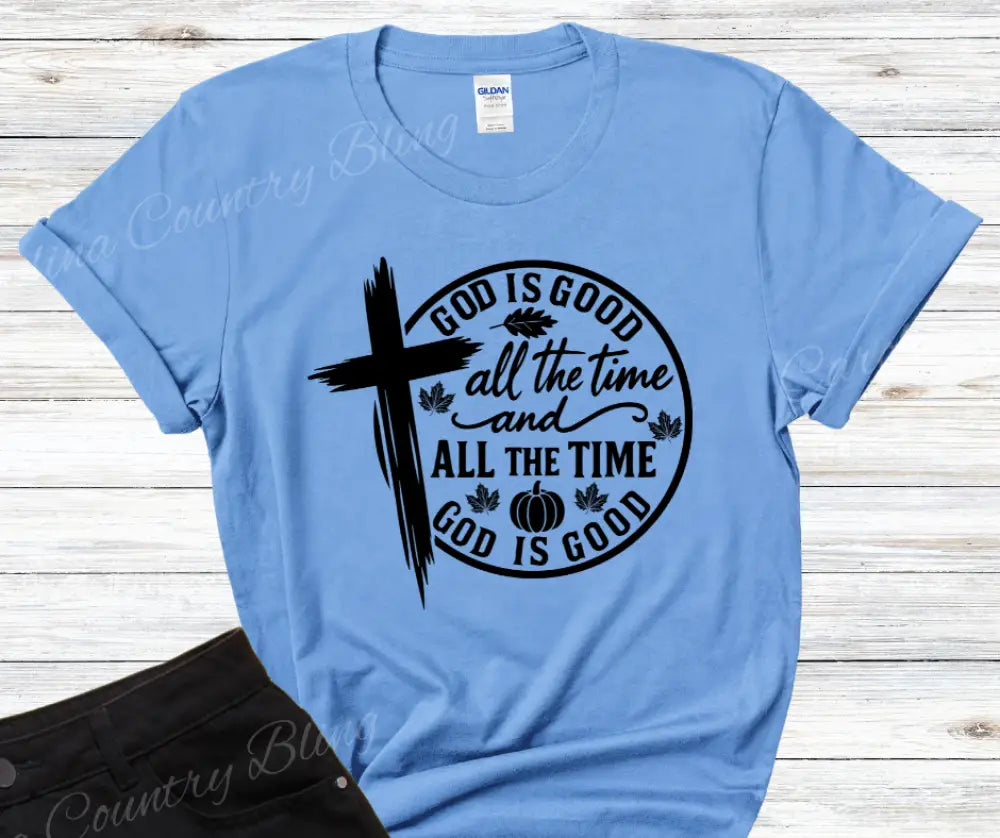 God Is Good – Multi Small / Short / Blue Shirt