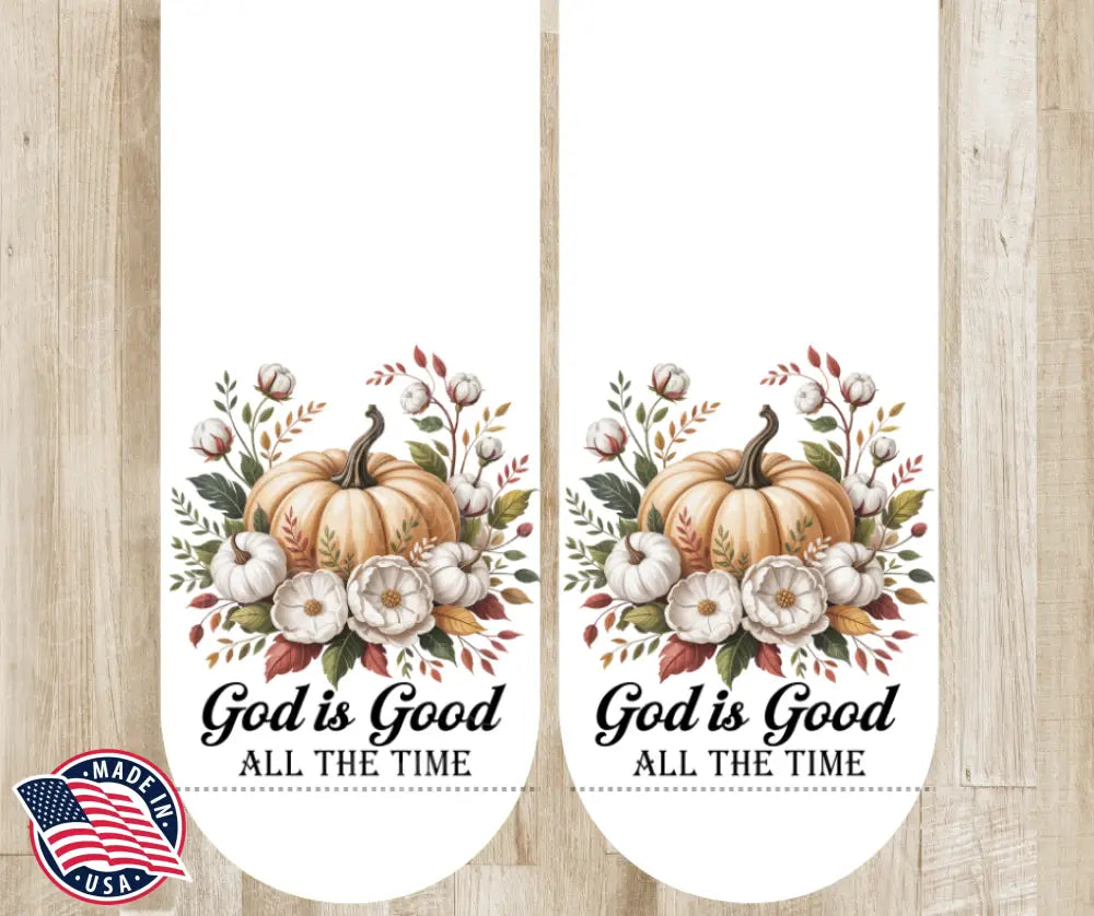 God Is Good – White Socks