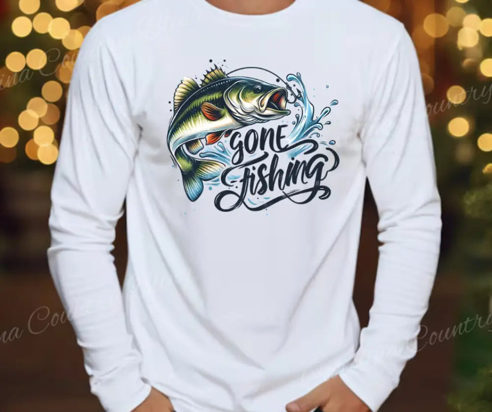 Gone Fishing – Multi Small / Long Shirt