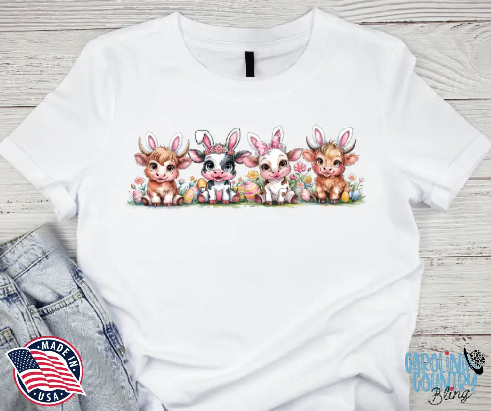 Hanging With My Moo – White Small / Short Shirt