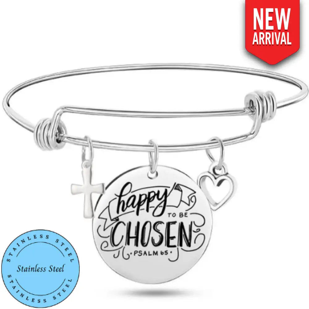 Happy to be Chosen – Silver Bracelet