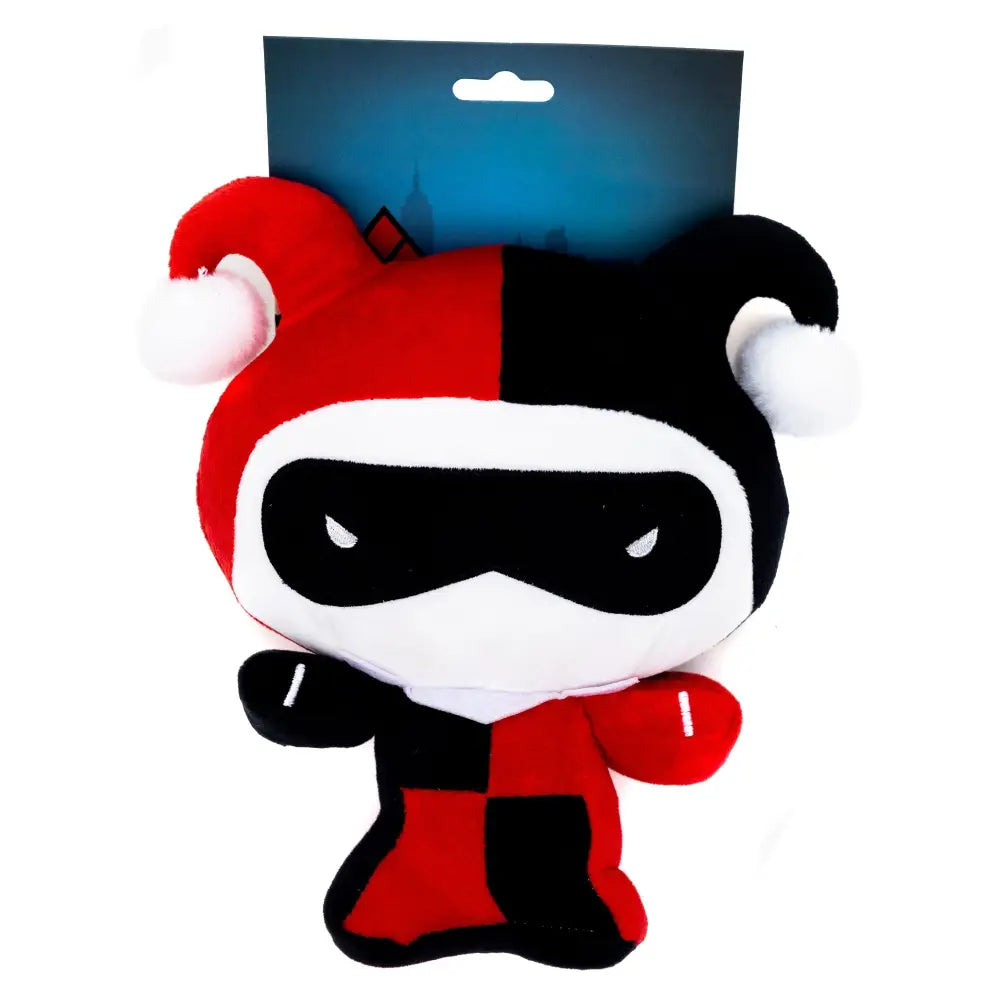 Dog Toy Squeaker Plush - DC Comics Chibi Harley Quinn Standing Pose Dog Toy Squeaky Plush