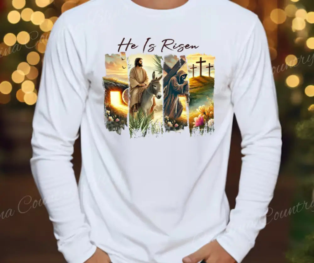 He Is Risen – White Small / Long Shirt